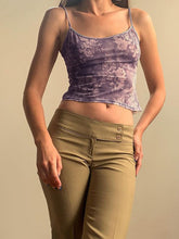 Top ajustado sexy sin mangas con estampado y tirantes en la espalda